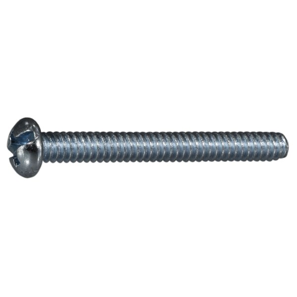Midwest Fastener #6-32 x 1-1/4 in Combination Phillips/Slotted Round Machine Screw, Zinc Plated Steel, 100 PK 07659 - main